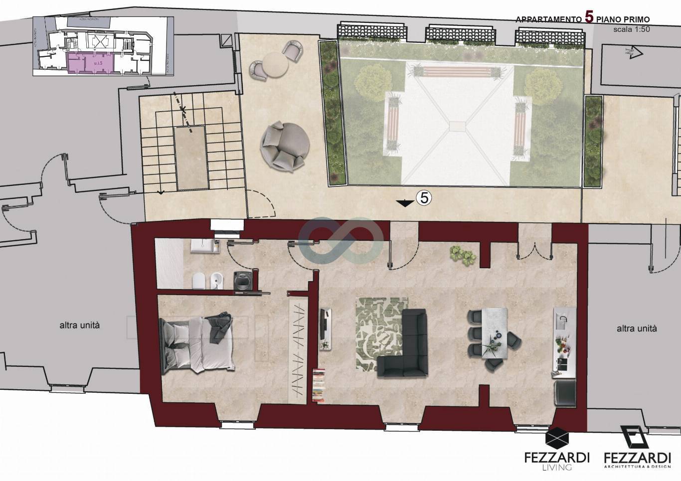 Spazioso bilocale in palazzo storico 15
